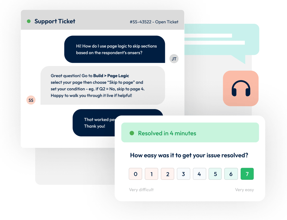 A graphic showing chat and phone support options.