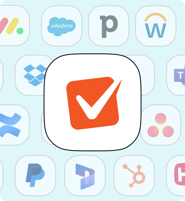 Illustration showing many SmartSurvey native integrations.