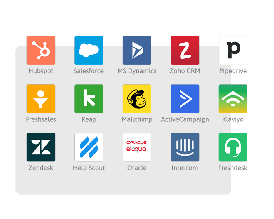 A selection of app integration icons.