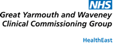 NHS Great Yarmouth and Waveney Clinical Commissioning Group logo.