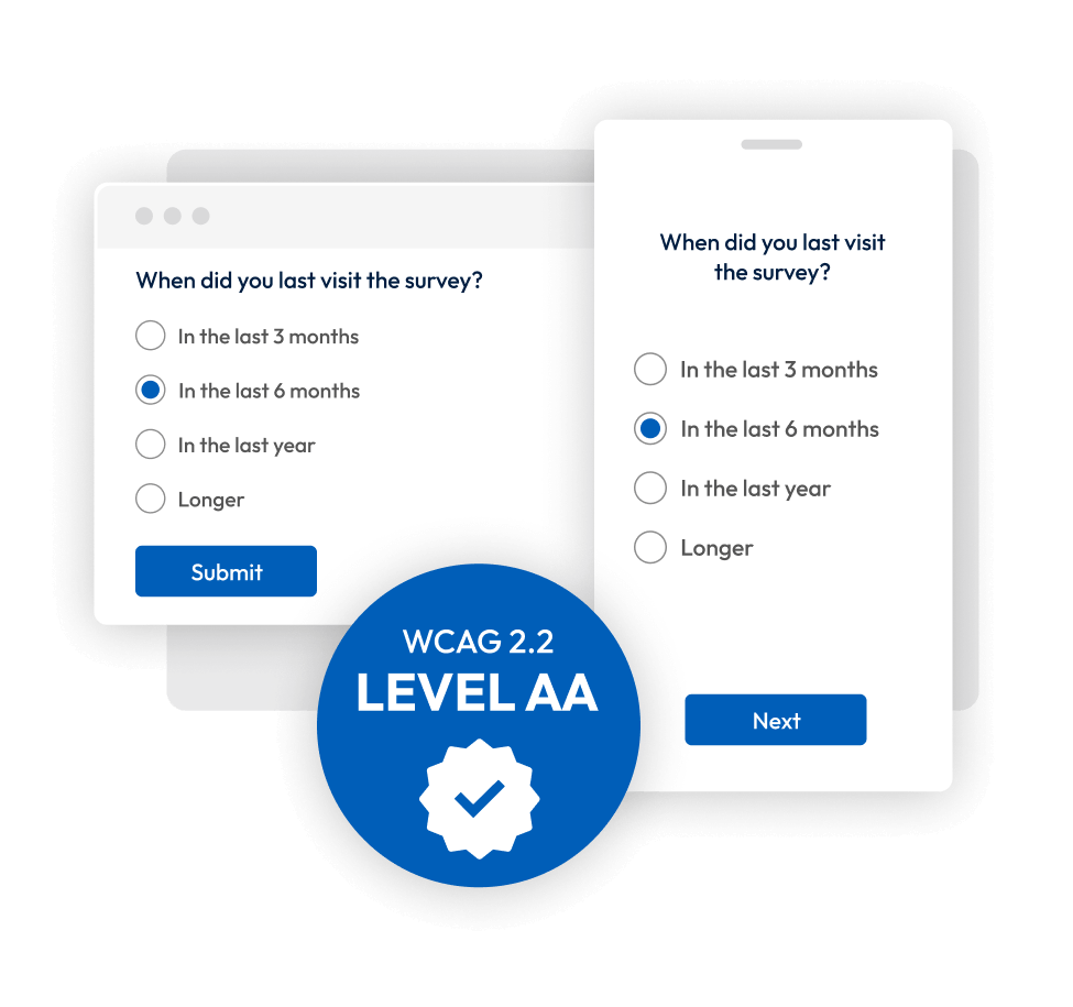 WCAG 2.2 Level AA logo.