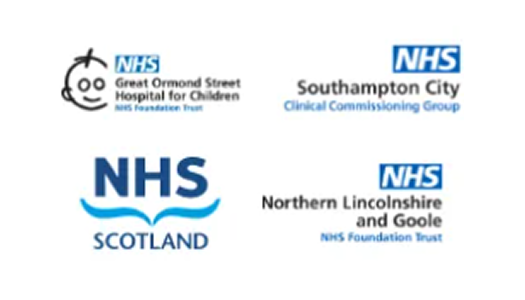 A selection of NHS logos.